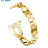 Bracelet 20 mm Acier inoxydable pour montre Doré Clip