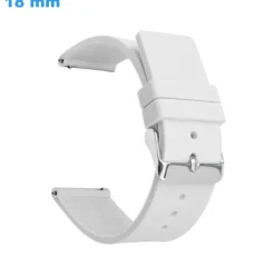 Bracelet 18 mm Caoutchouc Blanc montre