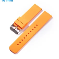 Bracelet 16 mm Caoutchouc montre Orange