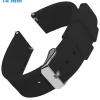 Bracelet 14 mm Caoutchouc pour montre Noir