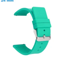 Bracelet 24 mm Caoutchouc pour montre Bleu