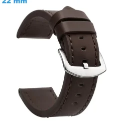 Bracelet 22 mm Cuir PU Brun montre