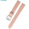 Bracelet 16 mm Cuir véritable pour montre Rose fermoir Ardillon