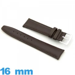 Bracelet 16 mm de montre Rembourré Cuir