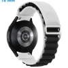 Bracelet 18 mm Nylon Blanc et Noir montre