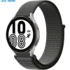 Bracelet 20 mm Nylon de montre Gris boucle Velcro
