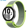 Bracelet 22 mm Nylon Gris de montre boucle Velcro