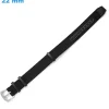 Bracelet 22 mm Nylon montre Noir boucle Ardillon