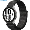 Bracelet 22 mm Nylon Noir montre fermoir Velcro