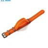 Bracelet 22 mm Nylon Orange de montre boucle Ardillon
