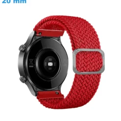 Bracelet 20 mm Nylon Rouge pour montre
