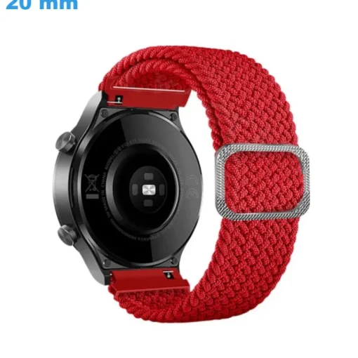 Bracelet 20 mm Nylon Rouge pour montre