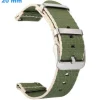 Bracelet 20 mm Nylon Vert pour montre