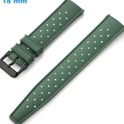 Bracelet 18 mm Silicone Vert pour montre