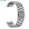 Bracelet 22 mm Titane pour montre Argenté fermoir Papillon