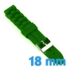 Bracelet 18 mm vert silicone montre pas cher