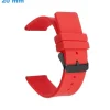 Bracelet Ardillon 20 mm Caoutchouc Rouge de montre