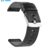 Bracelet Ardillon 22 mm Faux cuir Noir de montre
