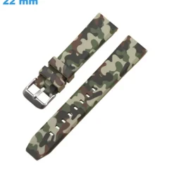 Bracelet Ardillon 22 mm Silicone Vert pour montre