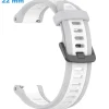 Bracelet Ardillon 22 mm Silicone Gris et Blanc montre