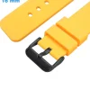 Bracelet Ardillon Jaune 16 mm Silicone de montre