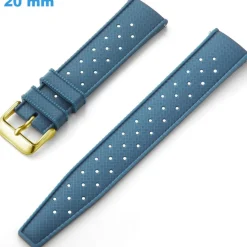 Bracelet boucle Ardillon 20 mm Silicone Bleu montre