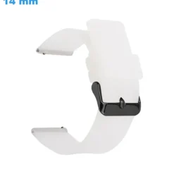 Bracelet boucle Ardillon 14 mm Silicone Transparent pour montre