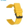 Bracelet boucle Ardillon 18 mm Caoutchouc Jaune de montre