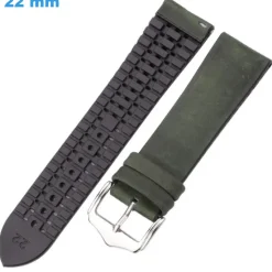 Bracelet boucle Ardillon 22 mm Caoutchouc Vert de montre