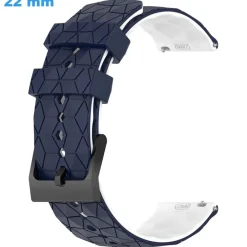 Bracelet boucle Ardillon 22 mm Silicone Bleu montre
