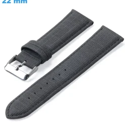 Bracelet boucle Ardillon Gris 22 mm Nylon pour montre