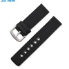 Bracelet boucle Ardillon 20 mm Nylon Noir montre
