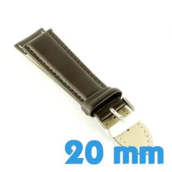 Bracelet brun en cuir synthétique brun