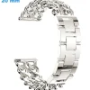 Bracelet Clip 20 mm Acier inoxydable Argenté de montre