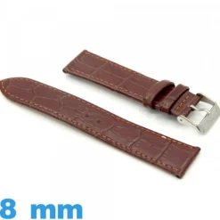 Bracelet cuir 8 mm  de montre Alligator