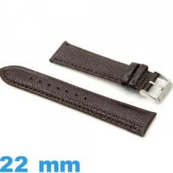 Bracelet cuir 22 mm  montre Lézard