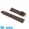 Bracelet Cuir 18 mm  montre Lisse