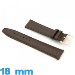 Bracelet Cuir 18 mm  montre Lisse