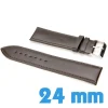 Bracelet Cuir lisse Brun pour montre 2.4 cm