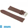 Bracelet cuir Lézard pour montre 8 mm