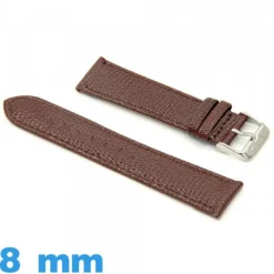 Bracelet cuir Lézard pour montre 8 mm