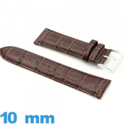 Bracelet cuir  10mm montre Crocodile