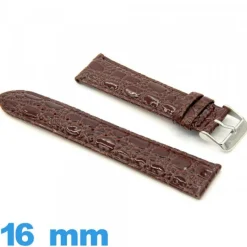Bracelet cuir  16mm montre Crocodile