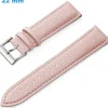 Bracelet Cuir véritable boucle Ardillon de montre Rose 22 mm
