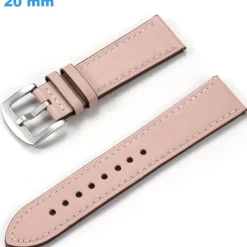 Bracelet de montre 20 mm Cuir véritable Ardillon Rose