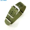 Bracelet de montre 20 mm Nylon Vert