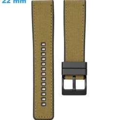 Bracelet de montre 22 mm Silicone Brun boucle Ardillon