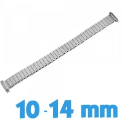 Bracelet de Montre Élastique 10 - 14 mm Acier Texturé