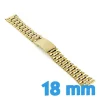 Bracelet de montre pas cher doré 18 mm boucle déployante