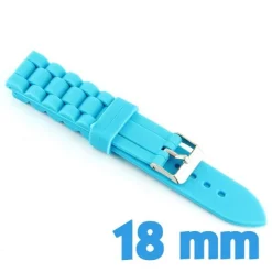 Bracelet en silicone bleu